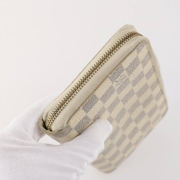 LOUIS VUITTON Monogram Damier Azur Portemonnee 4 Set LV Auth BA11025