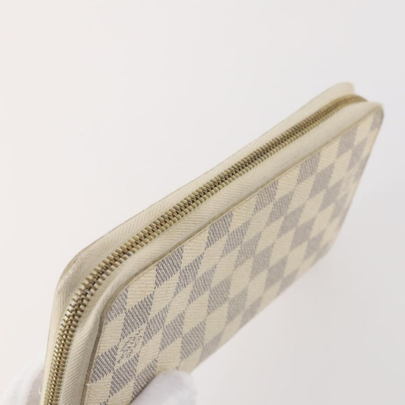 LOUIS VUITTON Monogram Damier Azur Portemonnee 4 Set LV Auth BA11025