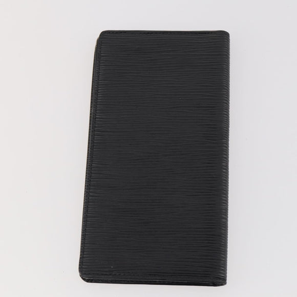 LOUIS VUITTON Epi Vernis Wallet Leather 4 Set Blue Black Red LV Auth BA11026