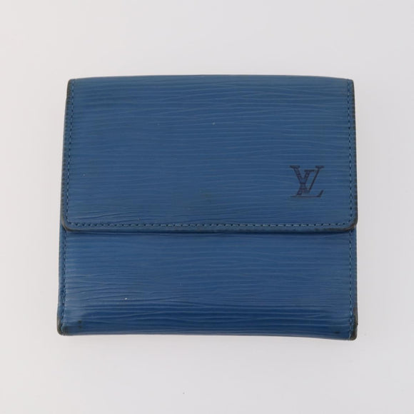 LOUIS VUITTON Epi Vernis Wallet Leather 4 Set Blue Black Red LV Auth BA11026