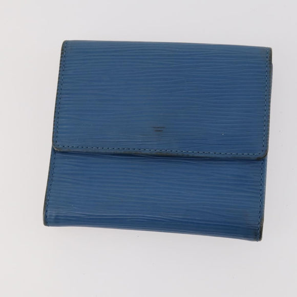 LOUIS VUITTON Epi Vernis Wallet Leather 4 Set Blue Black Red LV Auth BA11026