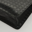 Salvatore Ferragamo Gancini Hand Bag Leather Black Silver Auth BA1103-17