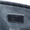 Salvatore Ferragamo Gancini Hand Bag Leather Black Silver Auth BA1103-12