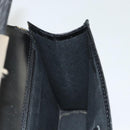 Salvatore Ferragamo Gancini Hand Bag Leather Black Silver Auth BA1103-20