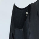 Salvatore Ferragamo Gancini Hand Bag Leather Black Silver Auth BA1103-21