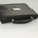 Salvatore Ferragamo Gancini Hand Bag Leather Black Silver Auth BA1103-6