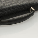 Salvatore Ferragamo Gancini Hand Bag Leather Black Silver Auth BA1103-7