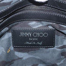 Jimmy Choo Studs Clutch Bag Leather Navy Silver Auth BA11032-10