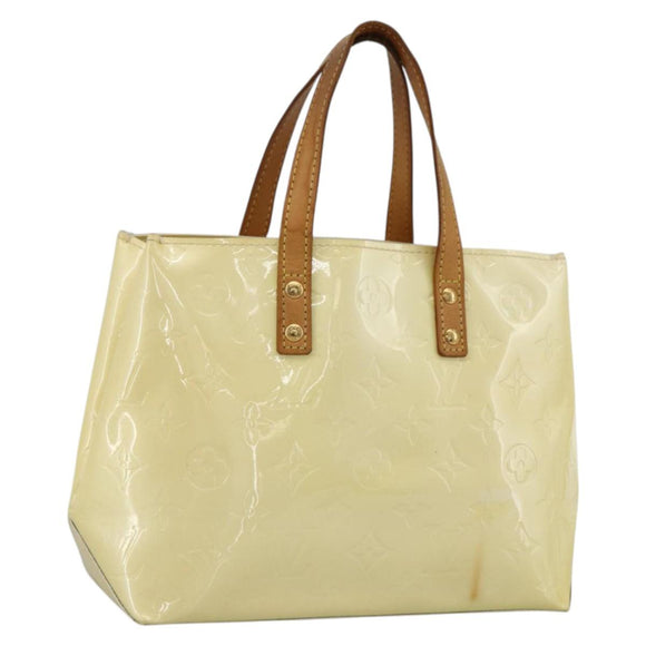 LOUIS VUITTON Monogram Vernis Reade PM Hand Bag Perle M91336 LV Auth BA11033