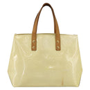 LOUIS VUITTON Monogram Vernis Reade PM Hand Bag Perle M91336 LV Auth BA11033-13