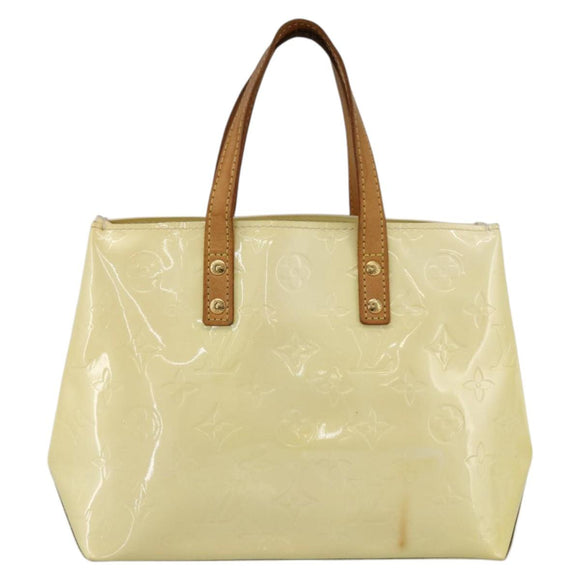 LOUIS VUITTON Monogram Vernis Reade PM Hand Bag Perle M91336 LV Auth BA11033