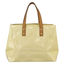 LOUIS VUITTON Monogram Vernis Reade PM Hand Bag Perle M91336 LV Auth BA11033-2