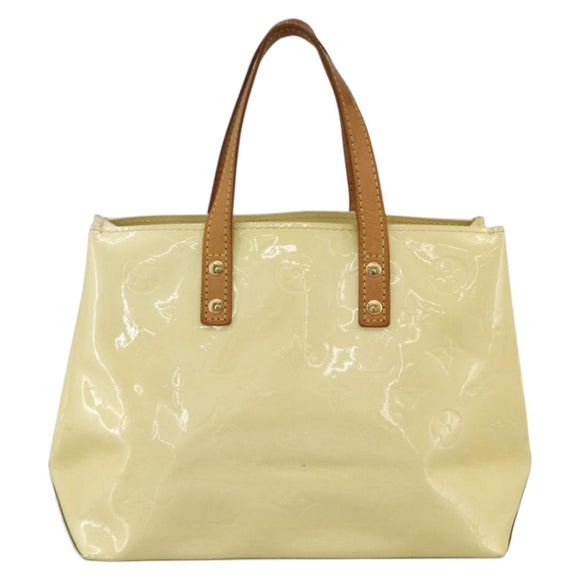 LOUIS VUITTON Monogram Vernis Reade PM Hand Bag Perle M91336 LV Auth BA11033