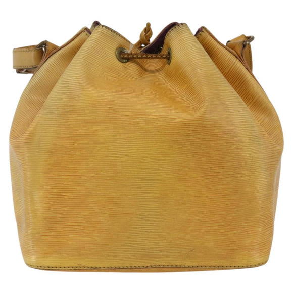 LOUIS VUITTON Epi Petit Noe Shoulder Bag Yellow M44109 LV Auth BA11042