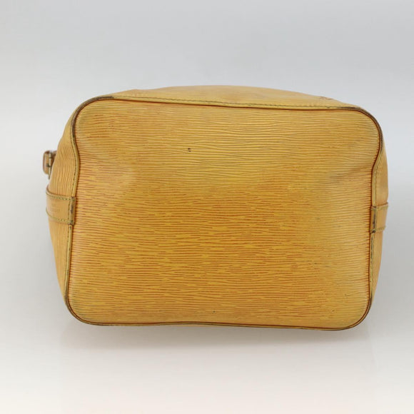 LOUIS VUITTON Epi Petit Noe Shoulder Bag Yellow M44109 LV Auth BA11042