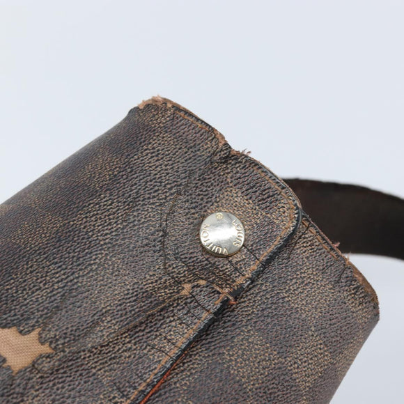 LOUIS VUITTON Damier Ebene Naviglio Shoulder Bag N45255 LV Auth BA11043