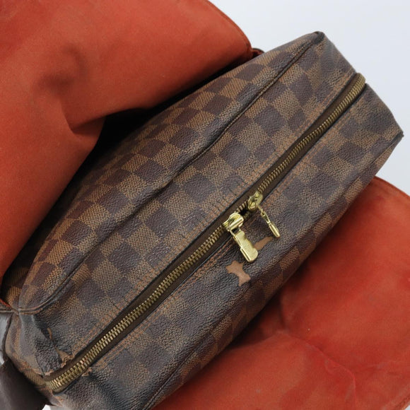 LOUIS VUITTON Damier Ebene Naviglio Shoulder Bag N45255 LV Auth BA11043