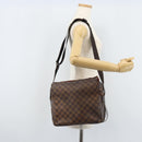 LOUIS VUITTON Damier Ebene Naviglio Shoulder Bag N45255 LV Auth BA11043-27