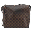 LOUIS VUITTON Damier Ebene Naviglio Shoulder Bag N45255 LV Auth BA11043-2