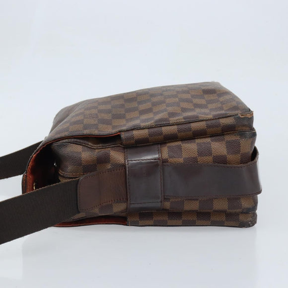 LOUIS VUITTON Damier Ebene Naviglio Shoulder Bag N45255 LV Auth BA11043