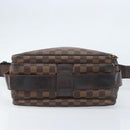 LOUIS VUITTON Damier Ebene Naviglio Shoulder Bag N45255 LV Auth BA11043-5