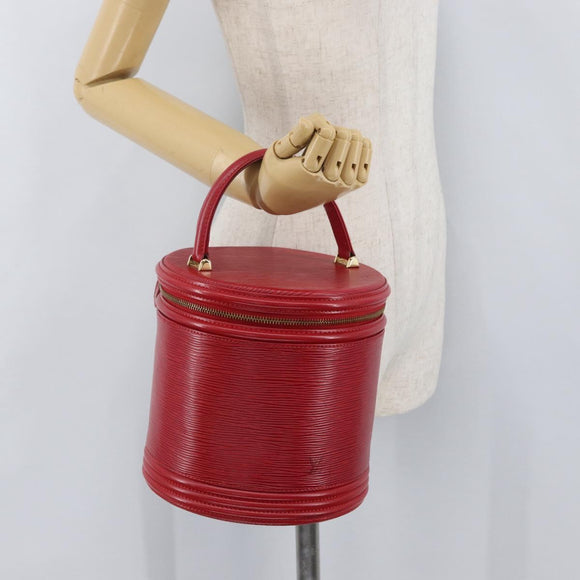 LOUIS VUITTON Epi Cannes Hand Bag Red M48037 LV Auth BA11044