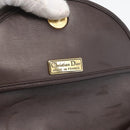 Christian Dior Shoulder Bag Leather Brown Gold Auth BA11045-11