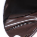 Christian Dior Shoulder Bag Leather Brown Gold Auth BA11045-12