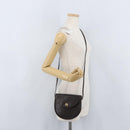 Christian Dior Shoulder Bag Leather Brown Gold Auth BA11045-20