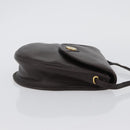 Christian Dior Shoulder Bag Leather Brown Gold Auth BA11045-3