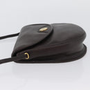 Christian Dior Shoulder Bag Leather Brown Gold Auth BA11045-4