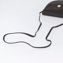 Christian Dior Shoulder Bag Leather Brown Gold Auth BA11045-7