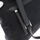 Salvatore Ferragamo Gancini Tote Bag Canvas Leather Black Silver Auth BA11046-15