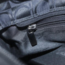 Salvatore Ferragamo Gancini Tote Bag Canvas Leather Black Silver Auth BA11046-20
