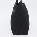 Salvatore Ferragamo Gancini Tote Bag Canvas Leather Black Silver Auth BA11046-4