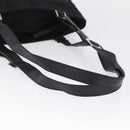 Salvatore Ferragamo Gancini Tote Bag Canvas Leather Black Silver Auth BA11046-7
