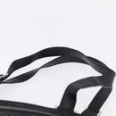 Salvatore Ferragamo Gancini Tote Bag Canvas Leather Black Silver Auth BA11046-8