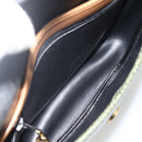 Christian Dior Shoulder Bag Leather Khaki Gold Auth BA11048-11