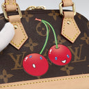 LOUIS VUITTON Monogram Cherry Nano Alma Hand Bag M13416 LV Auth BA11050SM-20
