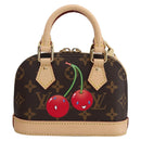 LOUIS VUITTON Monogram Cherry Nano Alma Hand Bag M13416 LV Auth BA11050SM-13