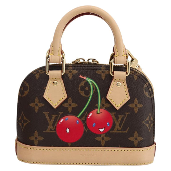 LOUIS VUITTON Monogram Cherry Nano Alma Hand Bag M13416 LV Auth BA11050SM