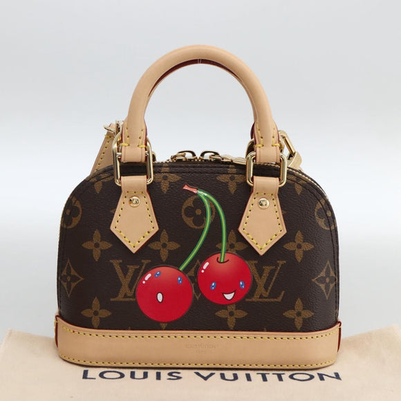LOUIS VUITTON Monogram Cherry Nano Alma Hand Bag M13416 LV Auth BA11050SM