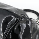 Salvatore Ferragamo Gancini Hand Bag Patent leather Black Silver Auth BA11053-9