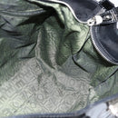 Salvatore Ferragamo Gancini Hand Bag Patent leather Black Silver Auth BA11053-19