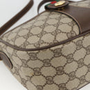 GUCCI GG Supreme Web Sherry Line Bag PVC Beige Gold 89 02 032 Auth BA11056-11