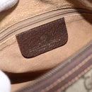 GUCCI GG Supreme Web Sherry Line Bag PVC Beige Gold 89 02 032 Auth BA11056-16