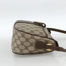 GUCCI GG Supreme Web Sherry Line Bag PVC Beige Gold 89 02 032 Auth BA11056-4