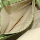 VALENTINO Rock Studs Tote Bag Leather Gold Light green Auth BA11057-22