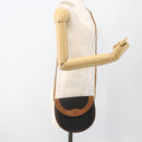 Christian Dior Shoulder Bag PVC Leather Black Gold Auth BA11060-19