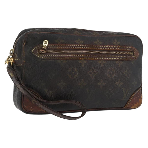 LOUIS VUITTON Monogram Marly Dragonne GM Clutch Bag M51825 LV Auth BA11061